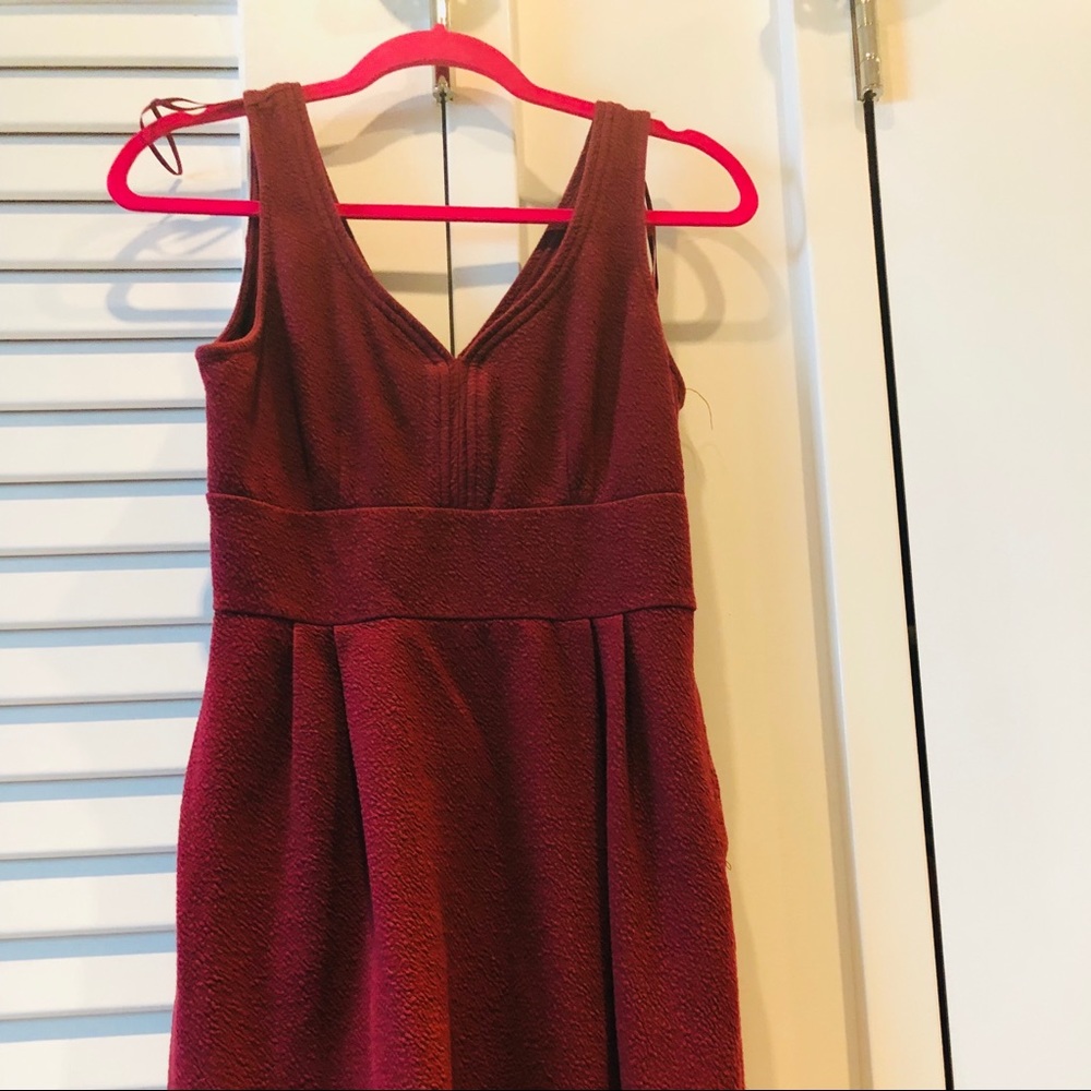 Maroon A-Line Dress- Small